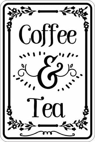 Coffee Tea Joke - Coffee and Tea 8x12 funny joke