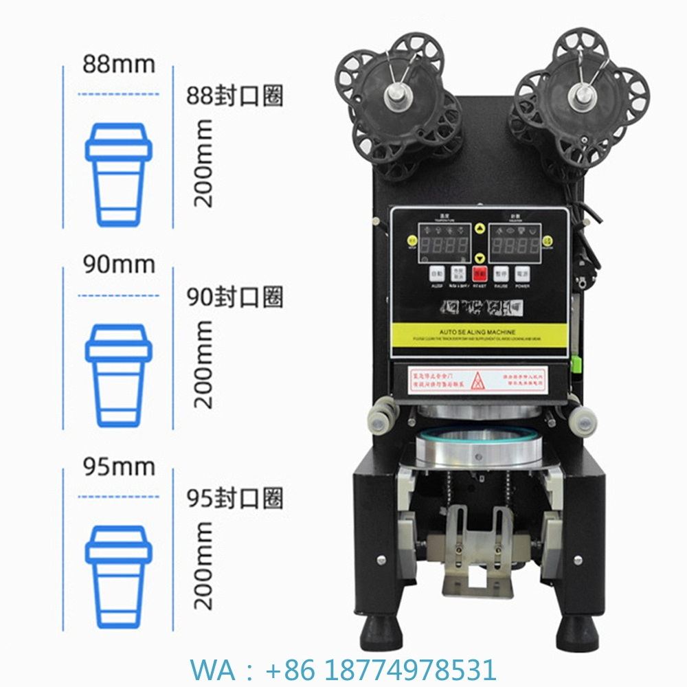 Coffee Bean & Tea Menu - 88/90/95 PP/PE/Paper Automatic Bubble Sealing Machines