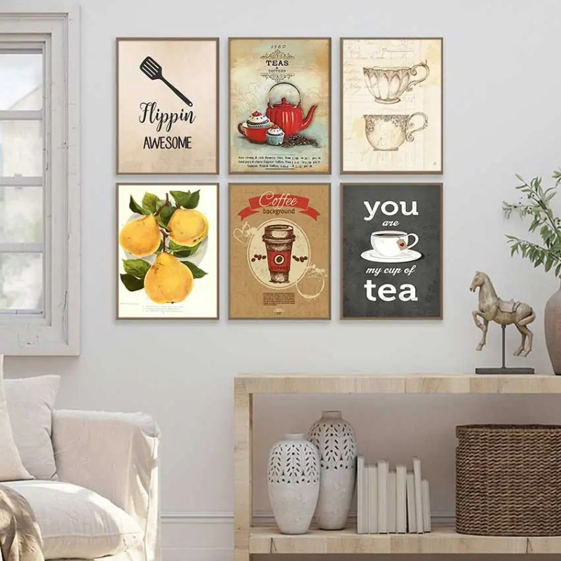 Lemon Tea Coffee - Vintage Hot Coffee Tea Time Food