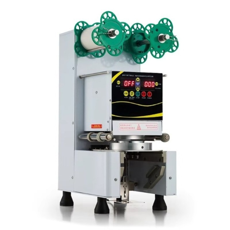 Coffee Tea Milk - Automatic Plastic Cup Sealing Machine Commercial