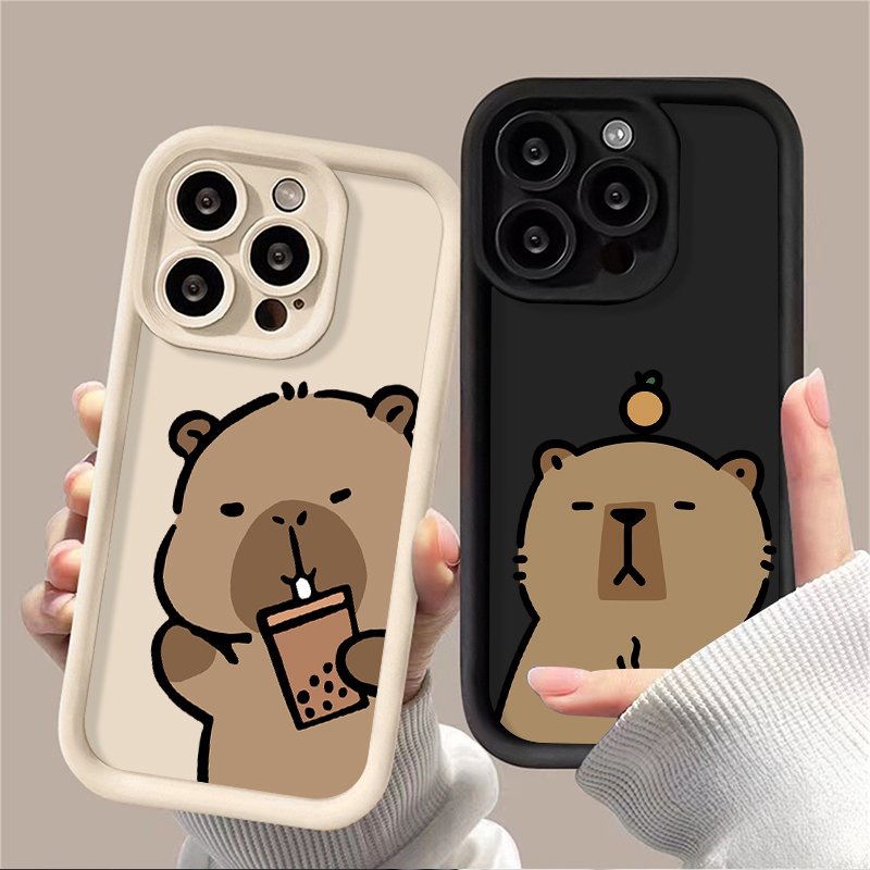 Coffee Plus Tea - Cartoon Cute Capybara Case for Xiaomi