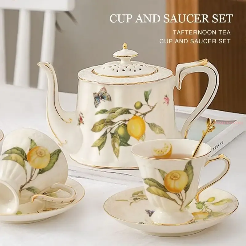 Lemon Tea Coffee - Lemon Cup Teapot Espresso Cups Europe
