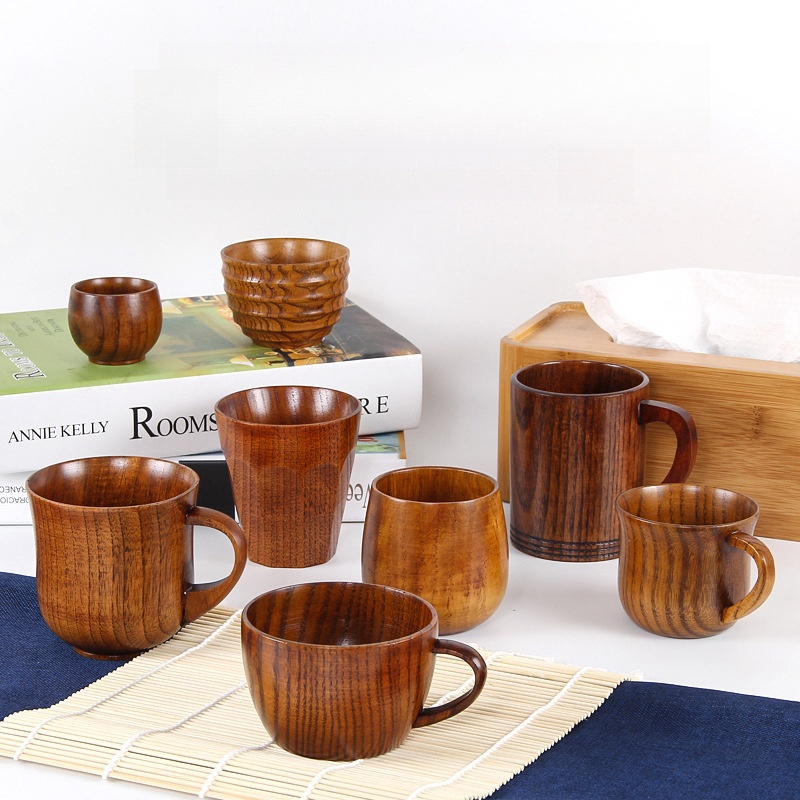 Coffee Plus Tea - Wooden Big Belly Cups Japan Style