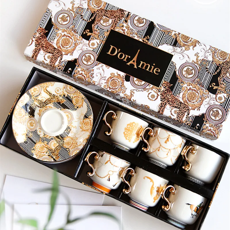Coffee Tea Drawer Organizer - Vintage Luxury Bone China Coffee Cup