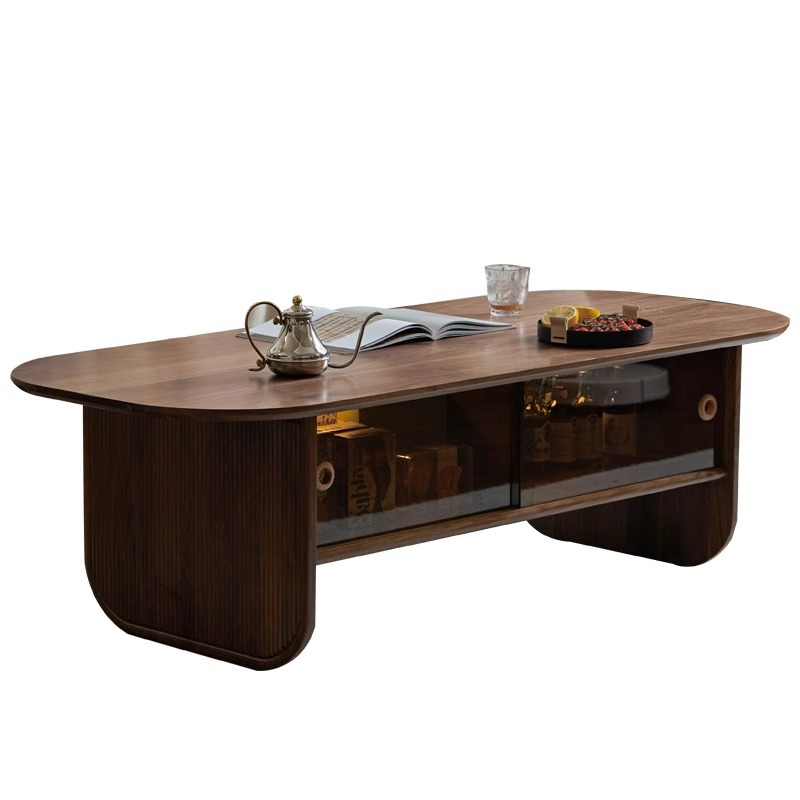 Solid wood coffee table black  - đánh giá và giá Coffee And Tea-Za