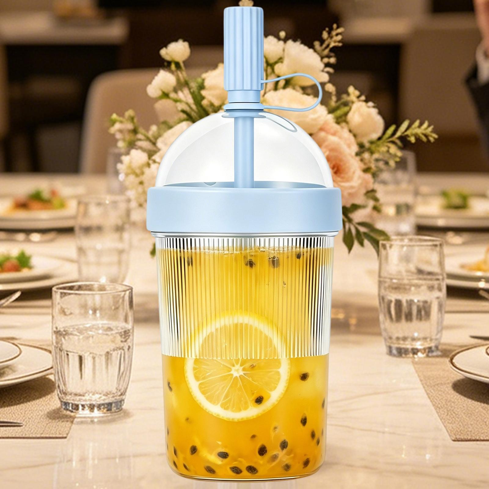 17oz Portable Straw Cup Plasti - đánh giá và giá Coffee Jelly Tea