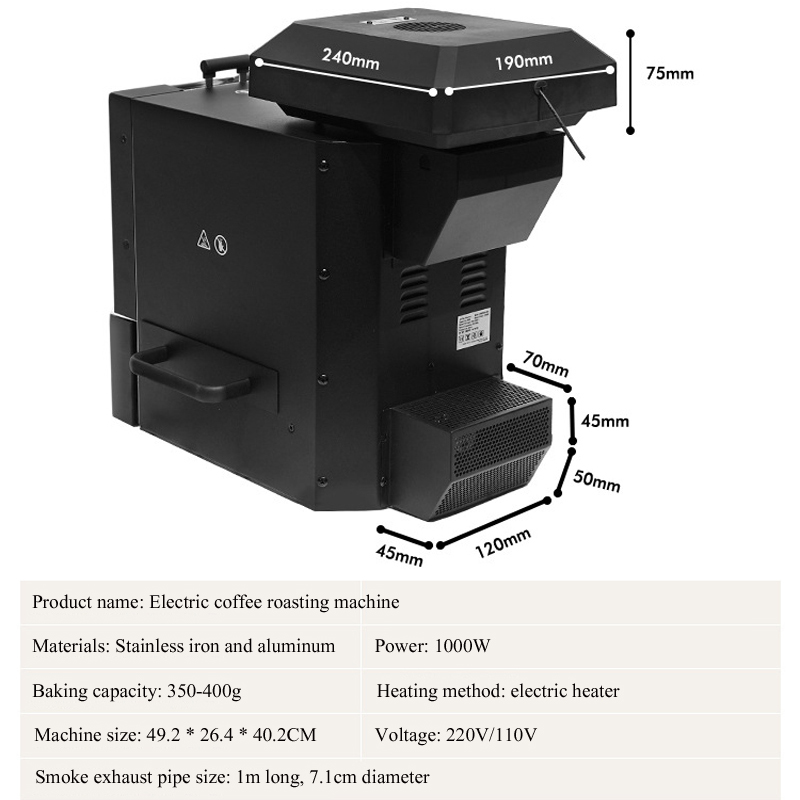 1000W Electric Coffee Beans Ro - đánh giá và giá Coffee Bean & Tea Menu