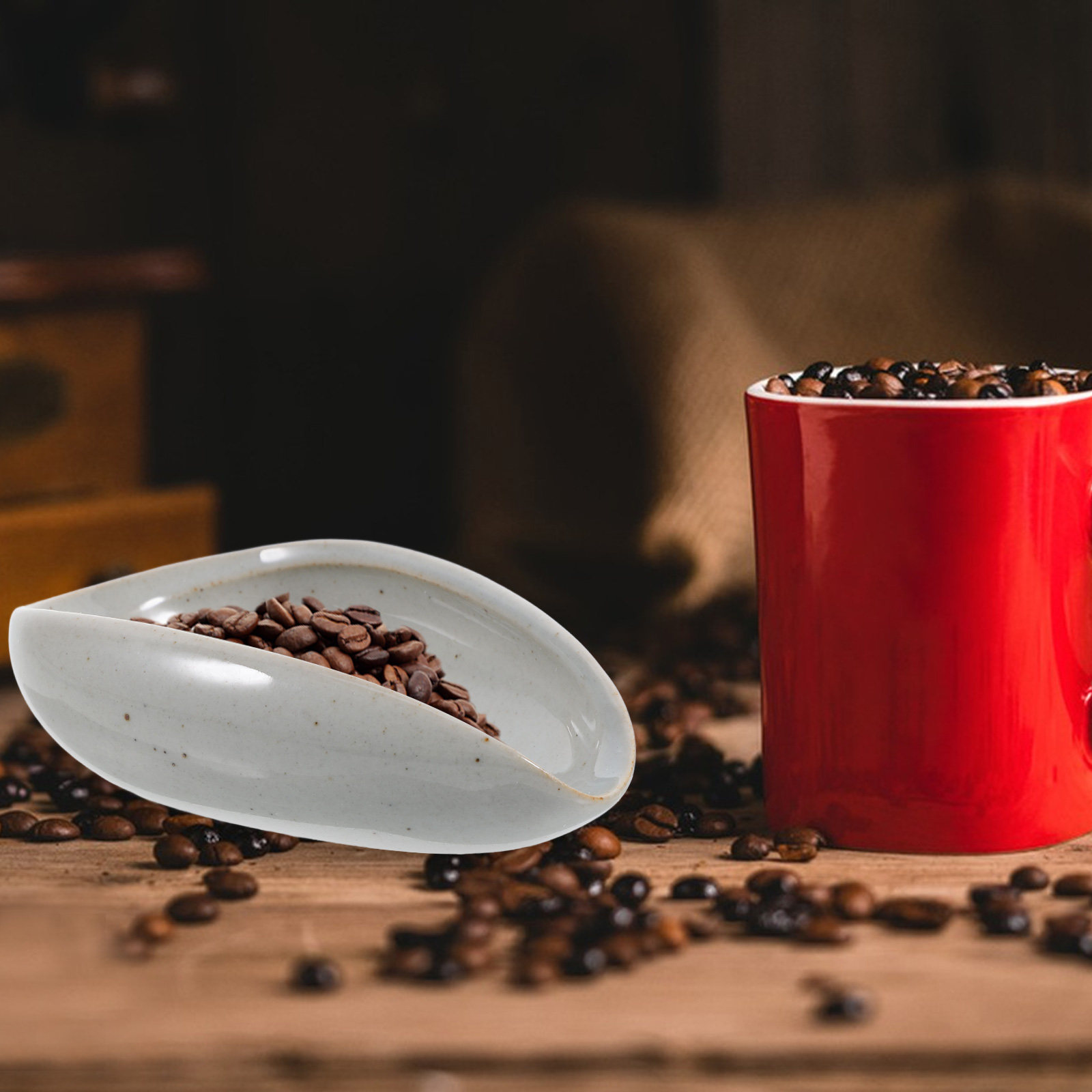 Ceramic Coffee Bean Dosing Tra - đánh giá và giá Coffee Tea Bean