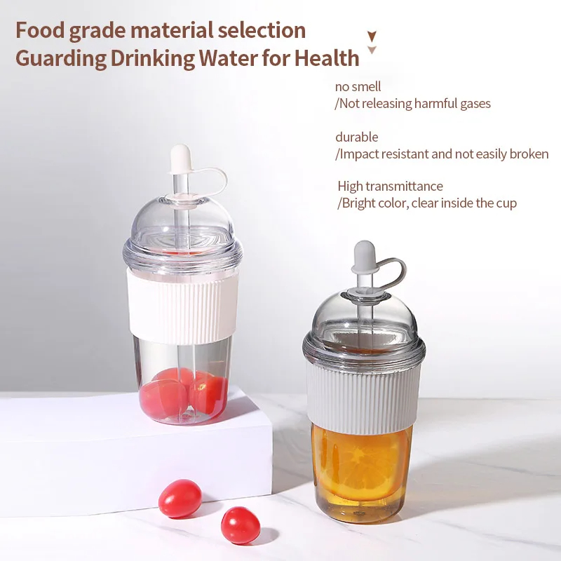 1pc 430ml Portable Flip Straw  - đánh giá và giá Coffee Jelly Tea