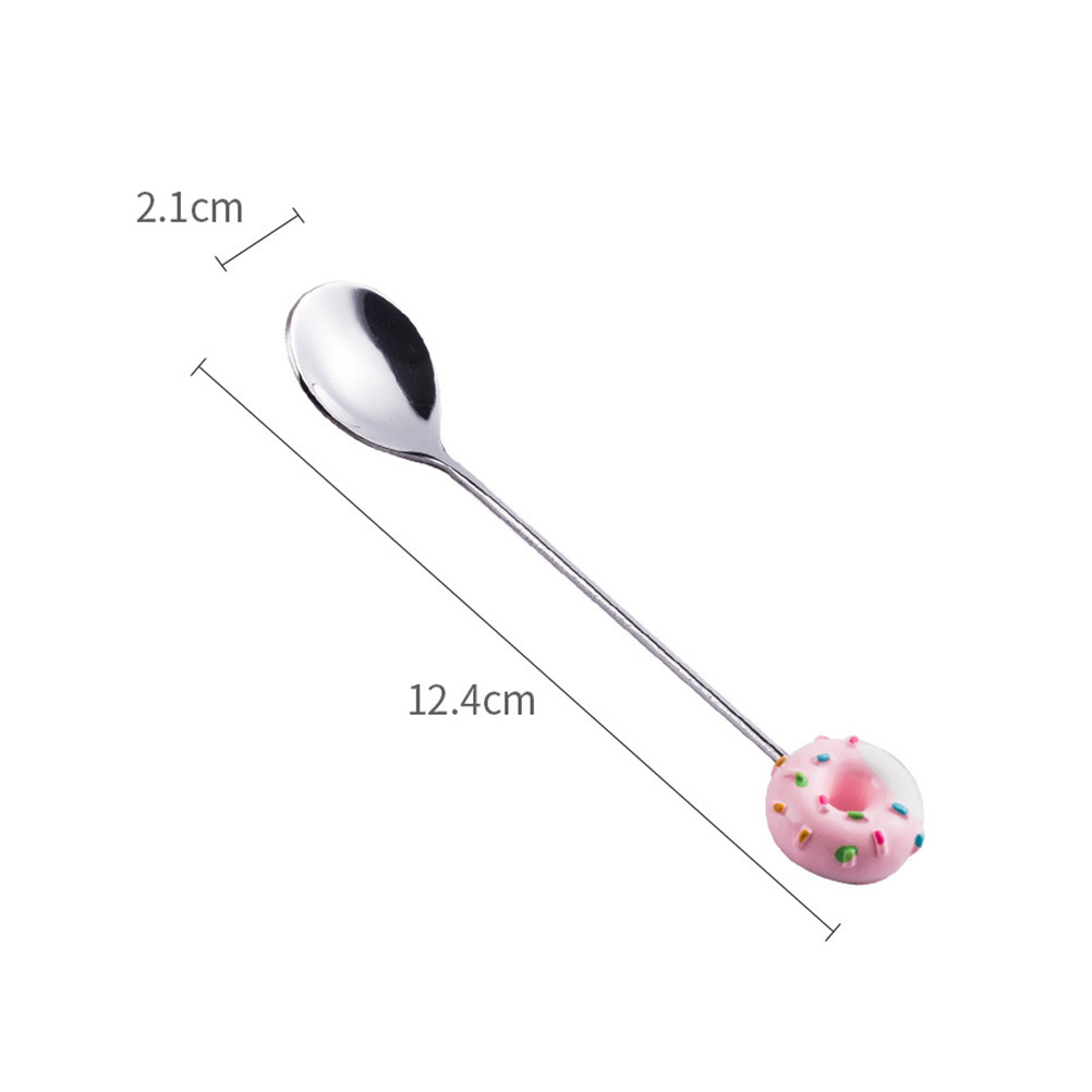 4Pcs Doughnut Design Stainless - đánh giá và giá Coffee Jelly Tea