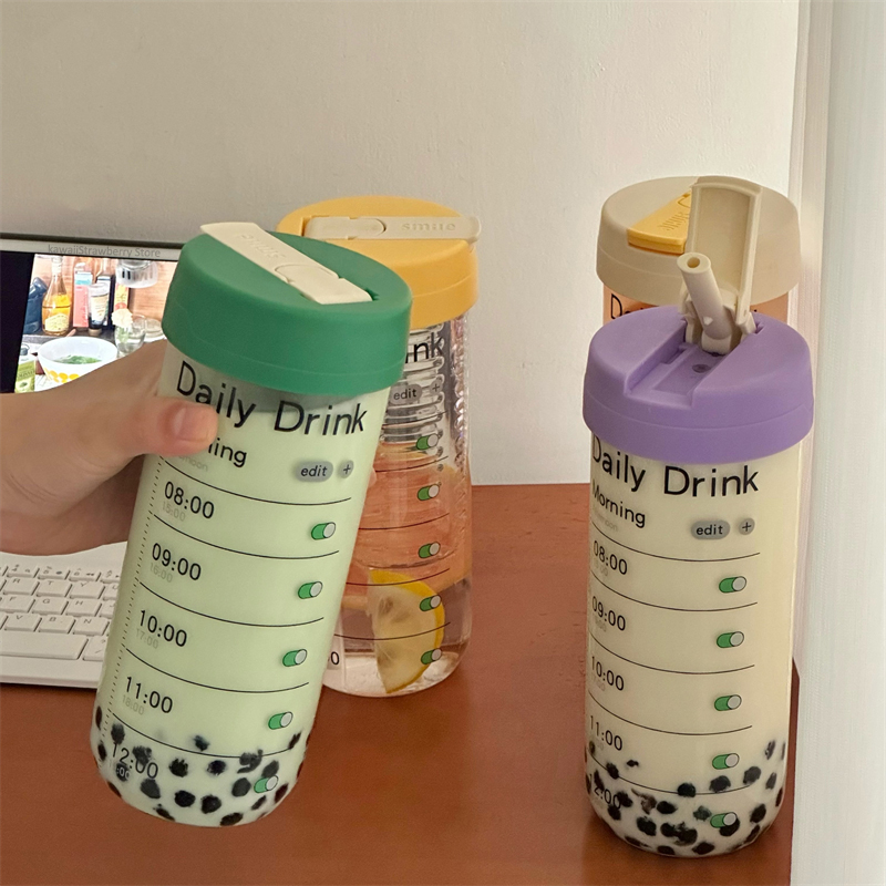 Glass Water Bottle With Time M - đánh giá và giá Coffee Tea Equipment