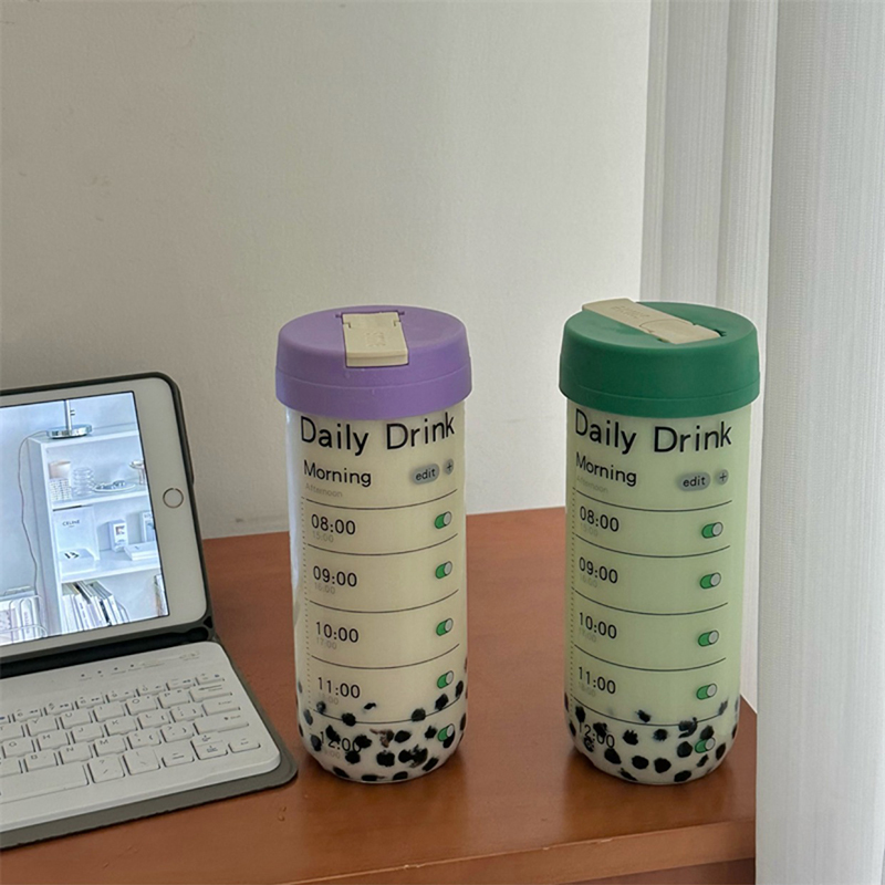 Glass Water Bottle With Time M - đánh giá và giá Coffee Tea Equipment