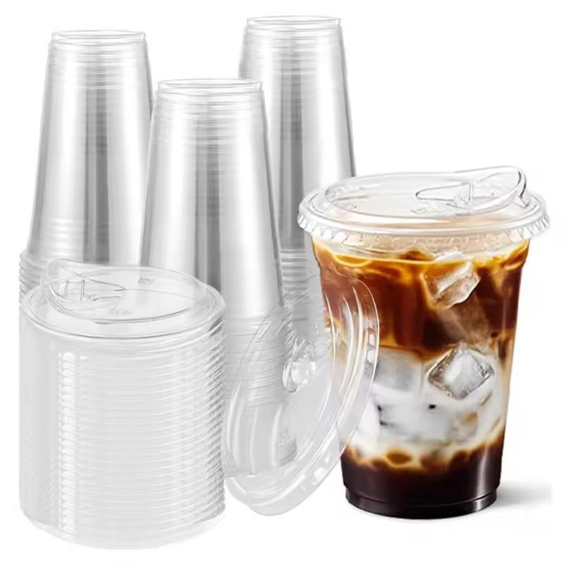 10pc Disposable PET Plastic Cu - đánh giá và giá Lemon Tea Coffee