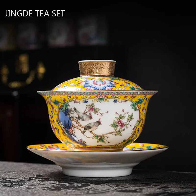 Cảnh Đức Trấn Men Màu Gốm Gaiw - đánh giá và giá Coffee Tea Set Up