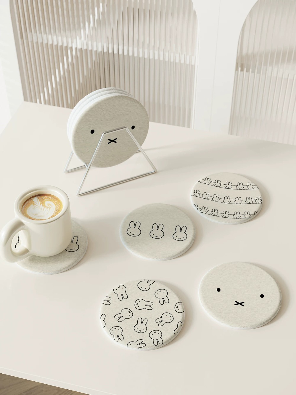 Miffy Diatom Mud Coaster Cute  - đánh giá và giá Coffee Tea Room