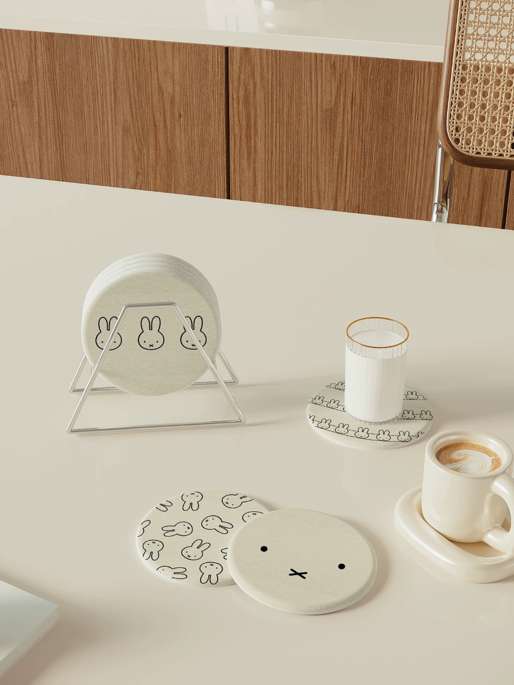 Miffy Diatom Mud Coaster Cute  - đánh giá và giá Coffee Tea Room
