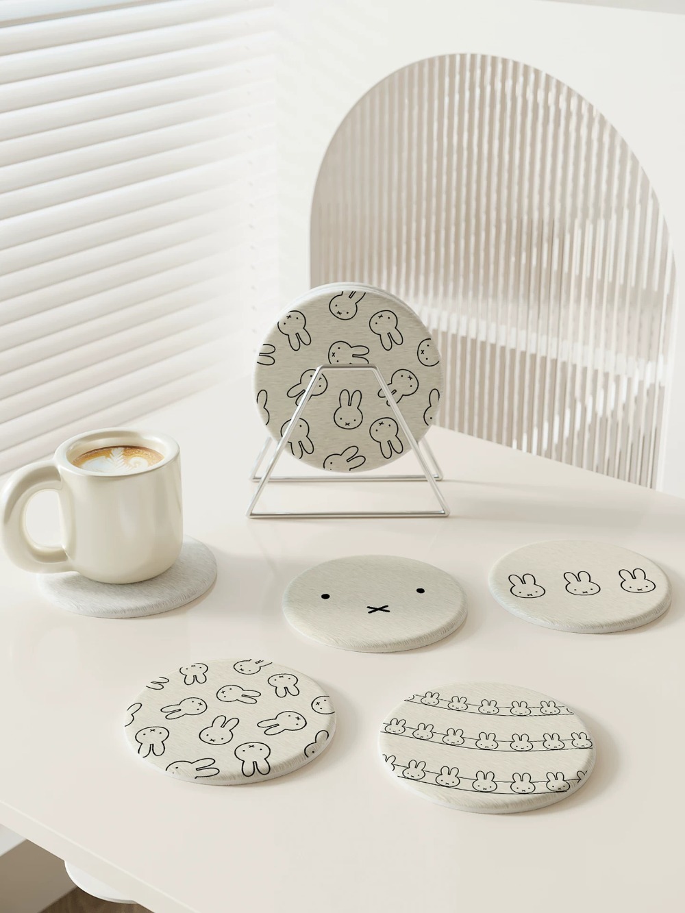 Miffy Diatom Mud Coaster Cute  - đánh giá và giá Coffee Tea Room