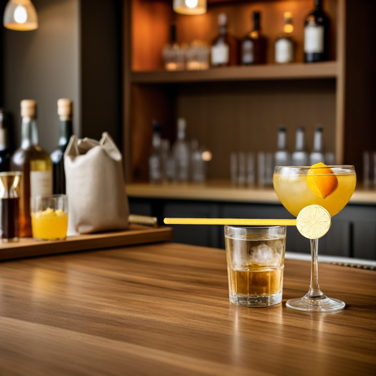 2Pcs Glass Bar Stirring Rods L - đánh giá và giá Lemon Tea Coffee