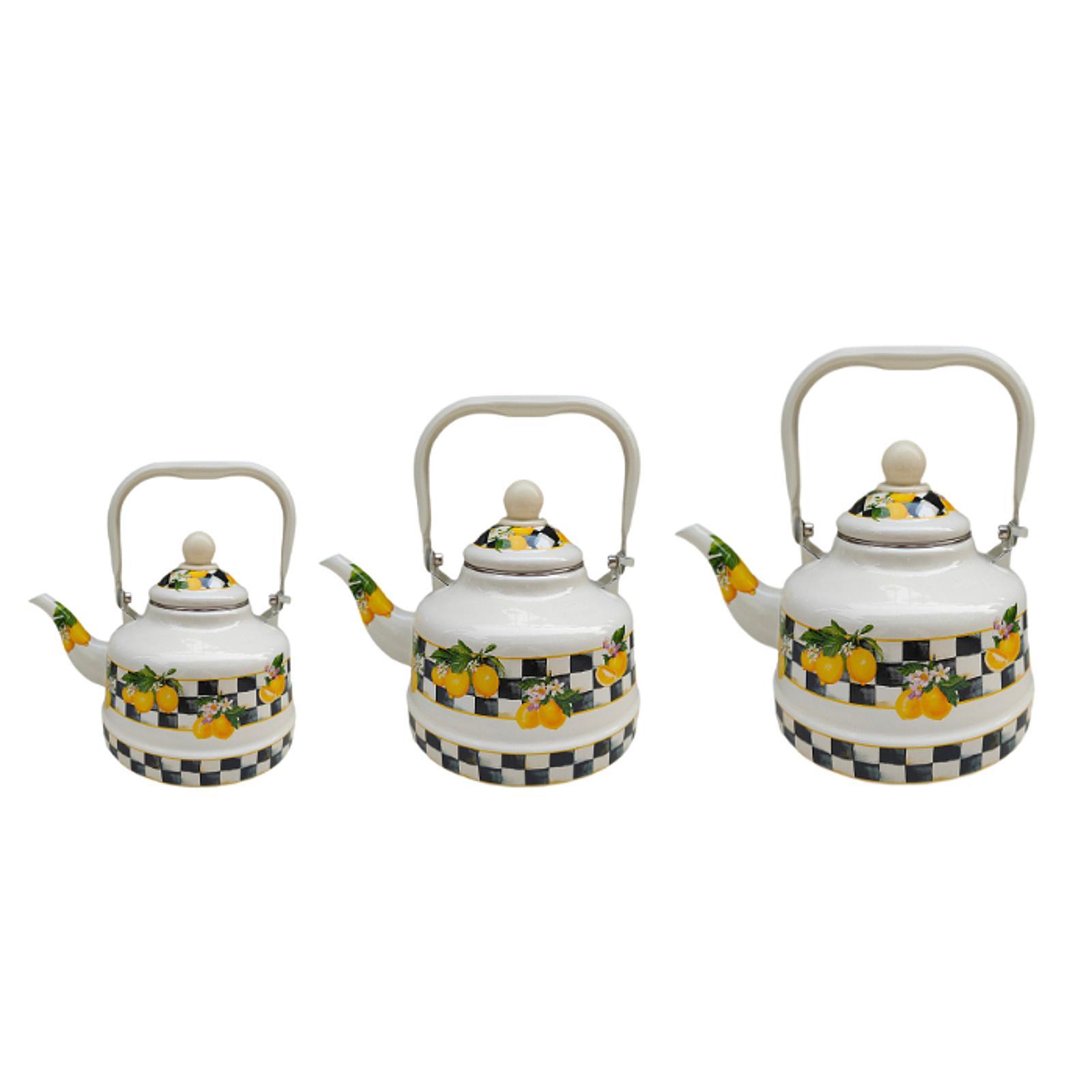 Unique Enamel Tea Kettle Bever - đánh giá và giá Lemon Tea Coffee