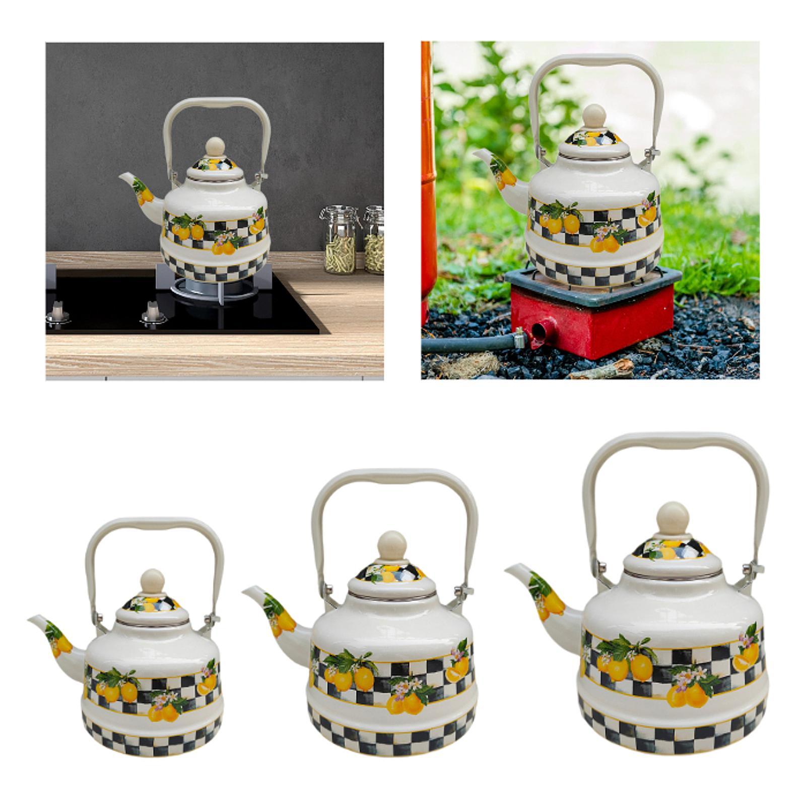 Unique Enamel Tea Kettle Bever - đánh giá và giá Lemon Tea Coffee
