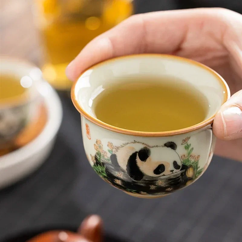 1 Pc Chinese Tradition Ru Kiln - đánh giá và giá Coffee Tea Set Up