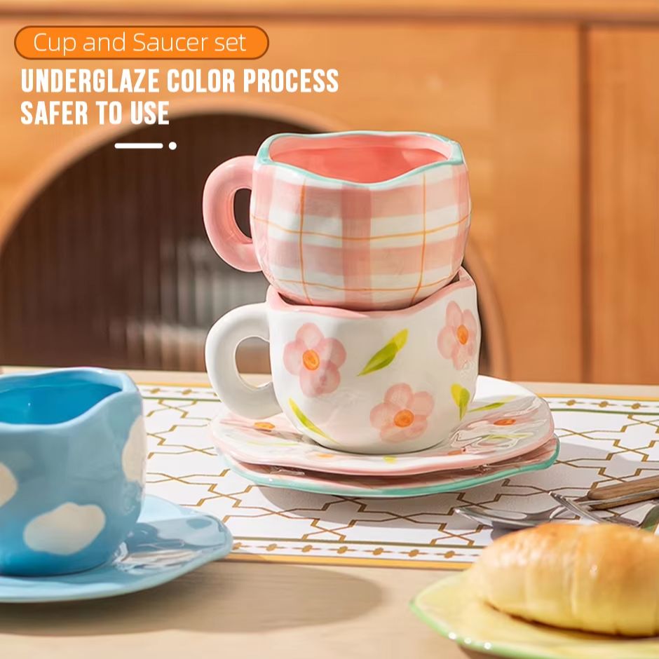 Hand‑Painted Flower Ceramic Co - đánh giá và giá Coffee Tea Friends