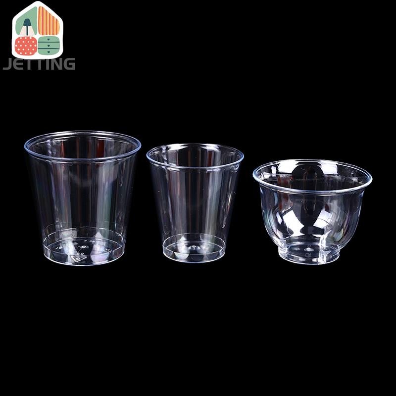 30-50pcs Clear Plastic Disposa - đánh giá và giá Coffee Jelly Tea