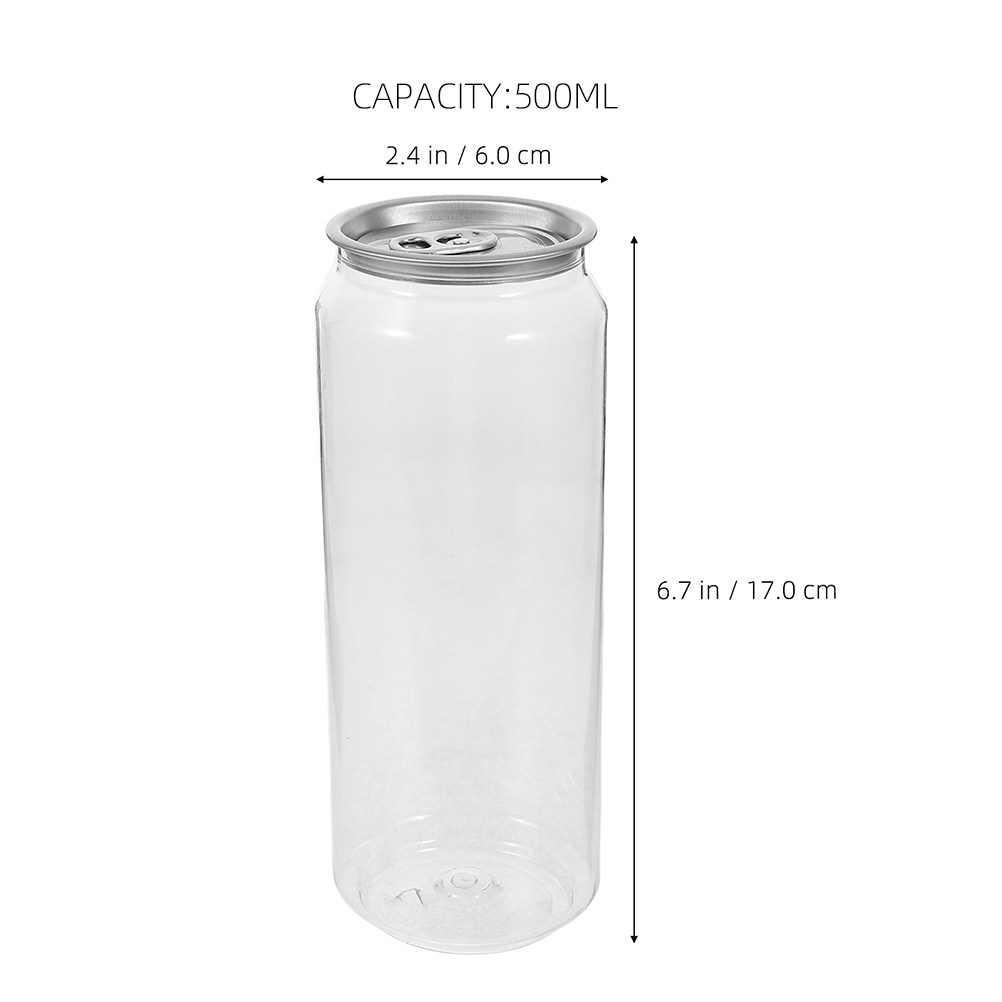 5pcs Transparent Beverage Cans - đánh giá và giá Coffee Tea Milk