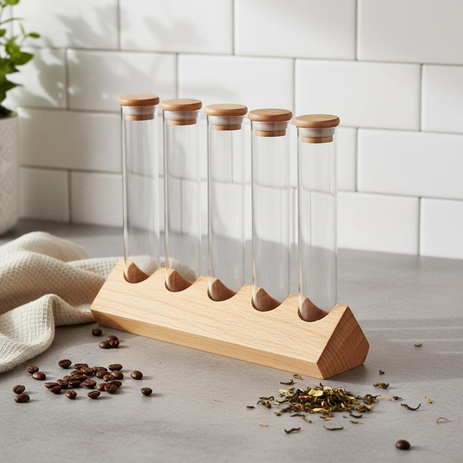 Glass Tube Container Set with  - đánh giá và giá Coffee Bean & Tea Menu