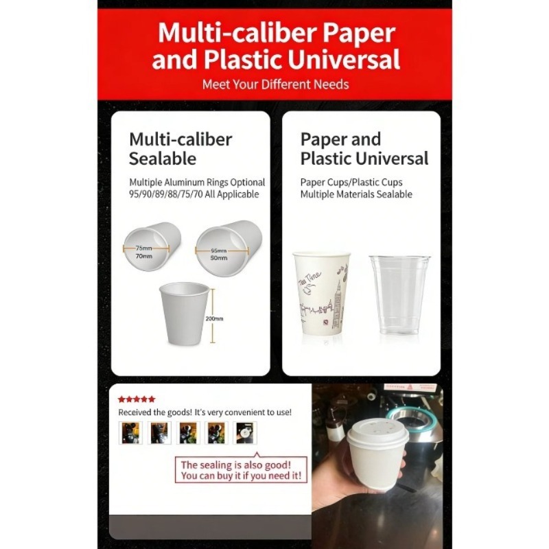 Automatic Plastic Cup Sealing  - đánh giá và giá Coffee Tea Milk