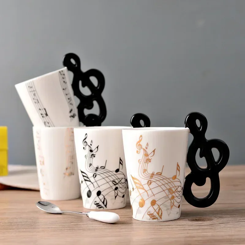 Novelty Music Note Cup Ceramic - đánh giá và giá Lemon Tea Coffee