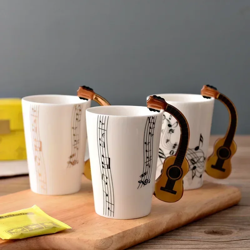 Novelty Music Note Cup Ceramic - đánh giá và giá Lemon Tea Coffee