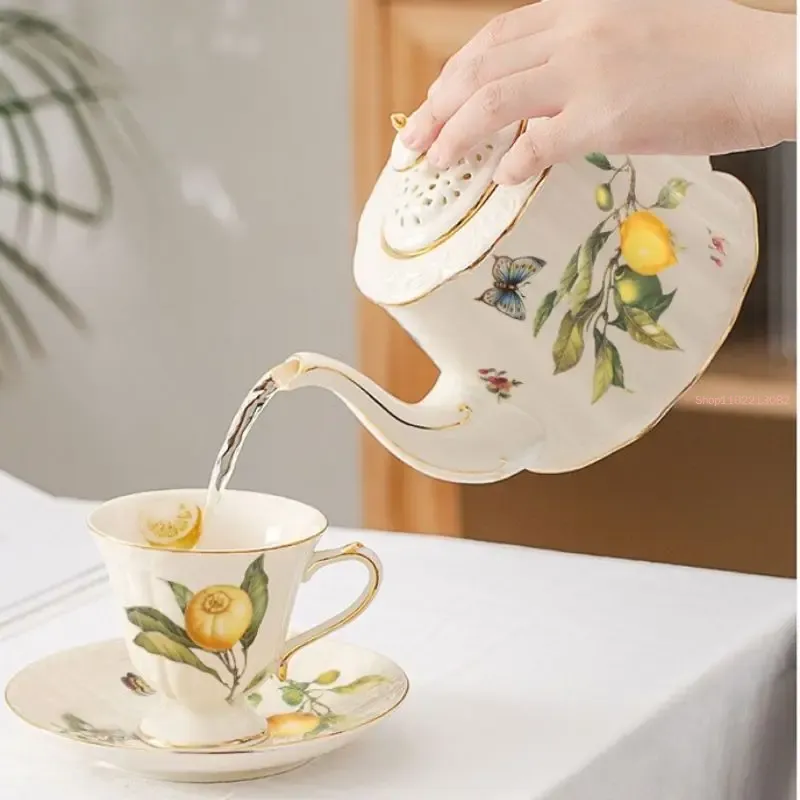 Lemon Cup Teapot Espresso Cups - đánh giá và giá Lemon Tea Coffee