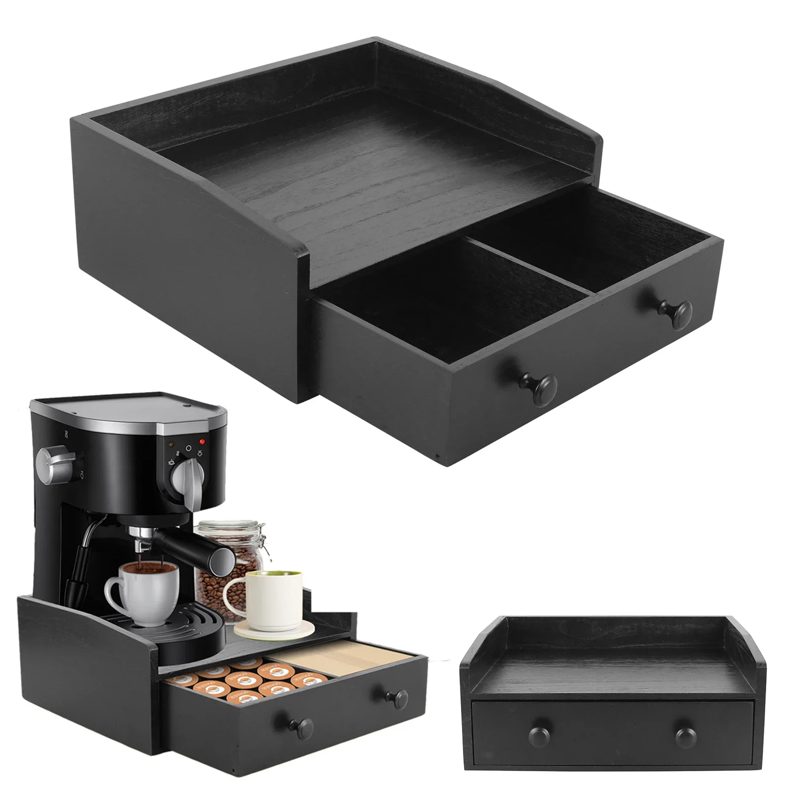 Coffee Machine Base Drawer Woo - đánh giá và giá Coffee Tea Drawer Organizer