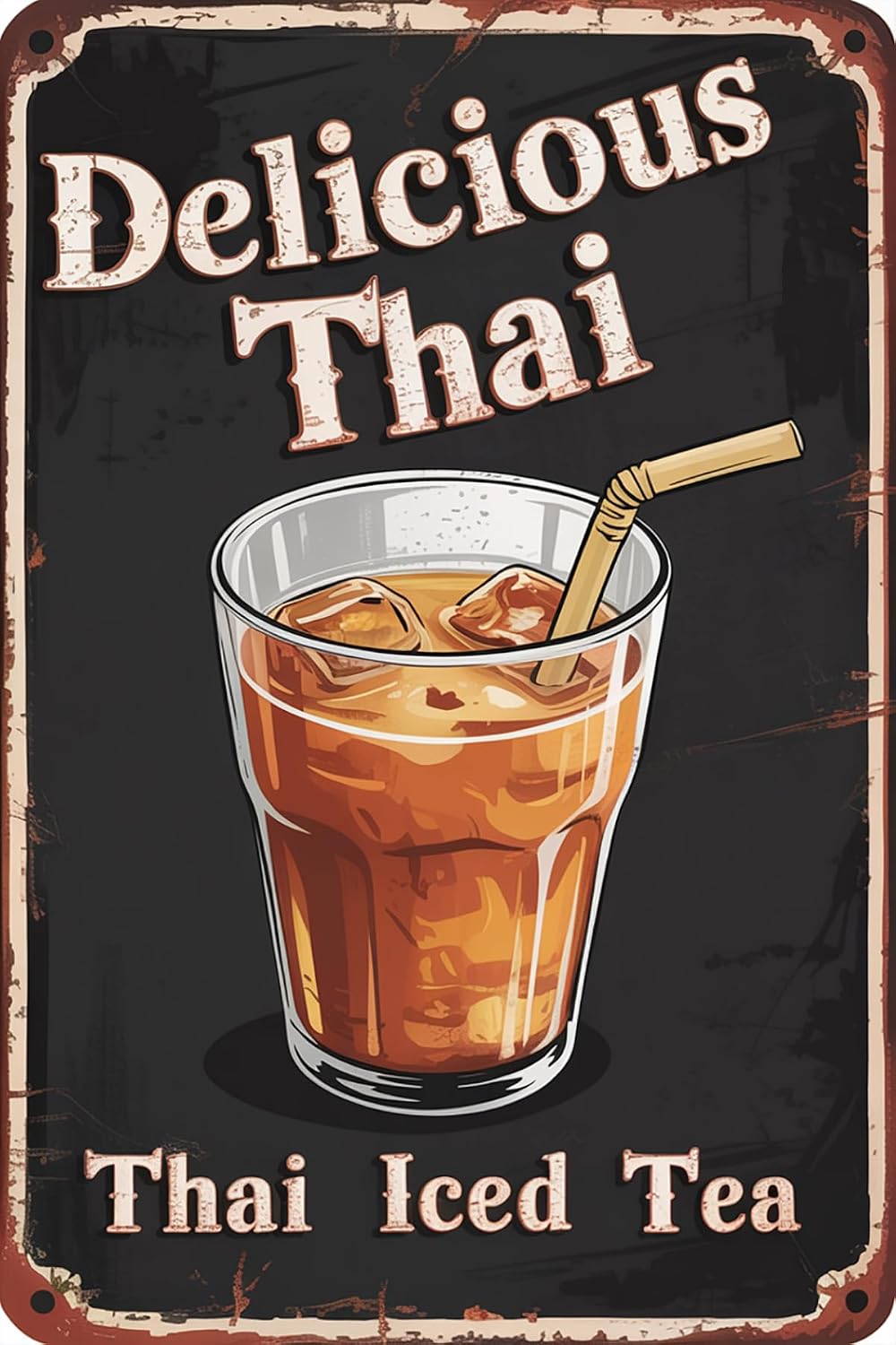 Funny Vintage Metal Tin Signs  - đánh giá và giá Coffee Tea Thai