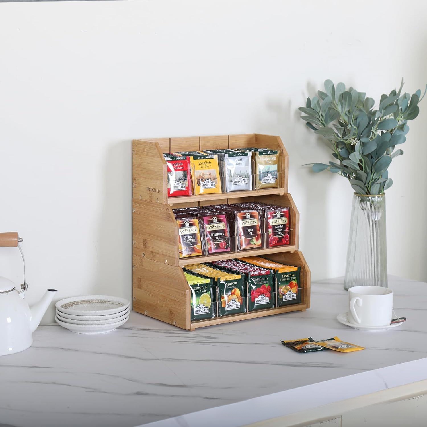 Bamboo Tea Bag Storage Box Thr - đánh giá và giá Coffee Tea Room