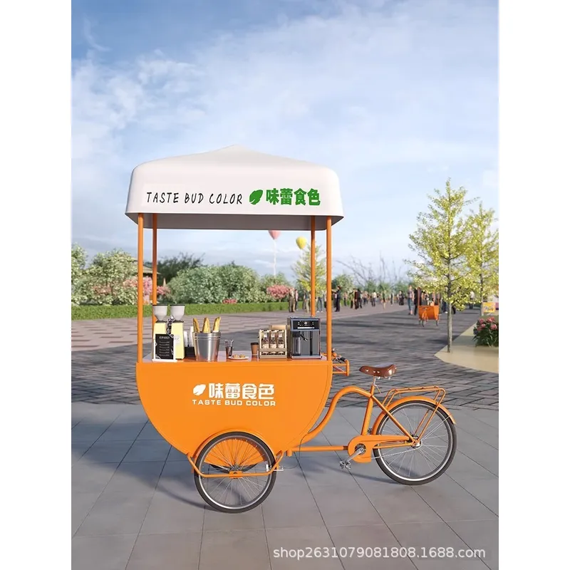 Outdoor Mobile Food Cart Snack - đánh giá và giá Coffee Tea Milk