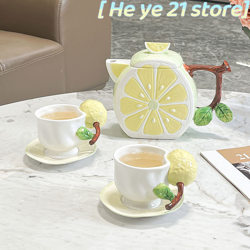 3D Lemon Coffee Cup and Saucer - đánh giá và giá Lemon Tea Coffee