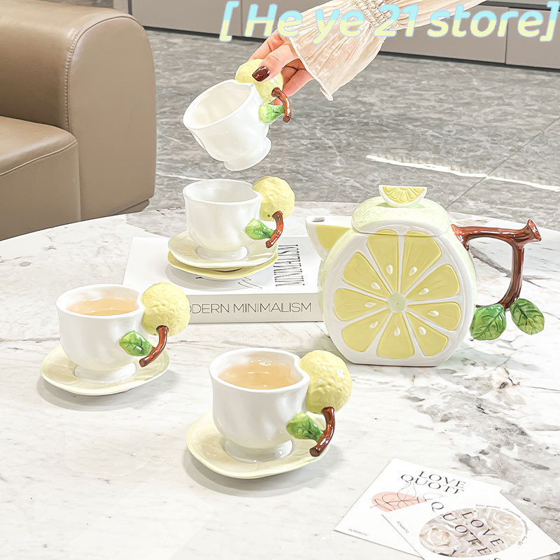 3D Lemon Coffee Cup and Saucer - đánh giá và giá Lemon Tea Coffee