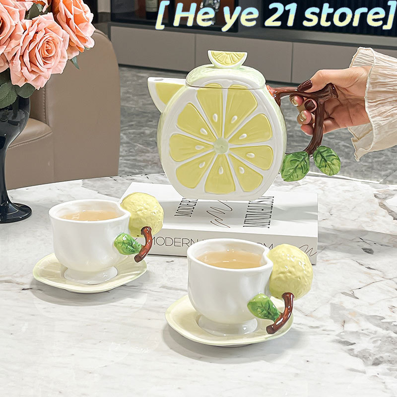 3D Lemon Coffee Cup and Saucer - đánh giá và giá Lemon Tea Coffee