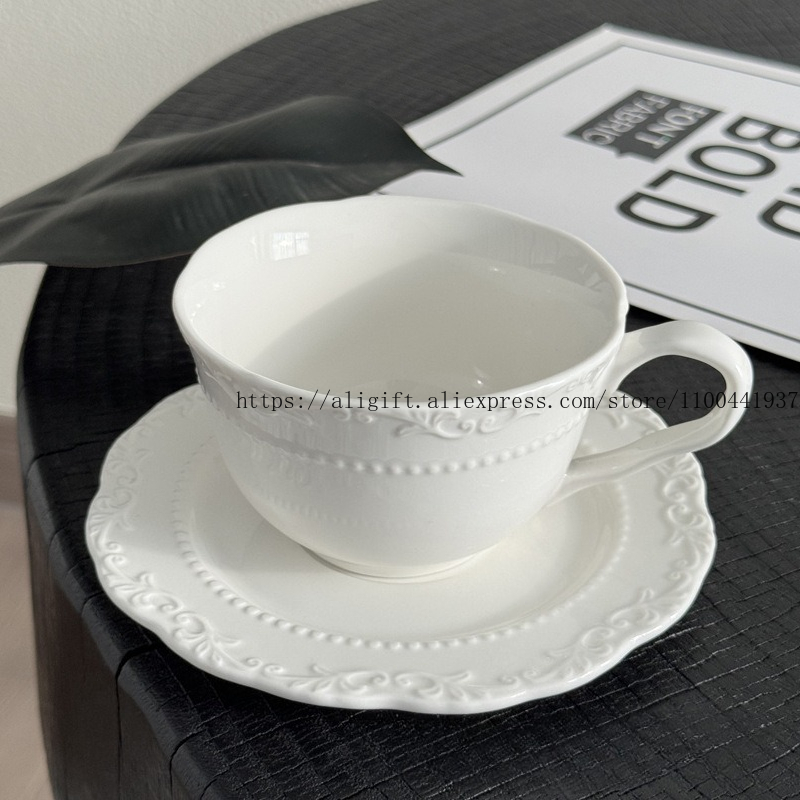 French Light Luxury Embossed F - đánh giá và giá Coffee Tea For Me