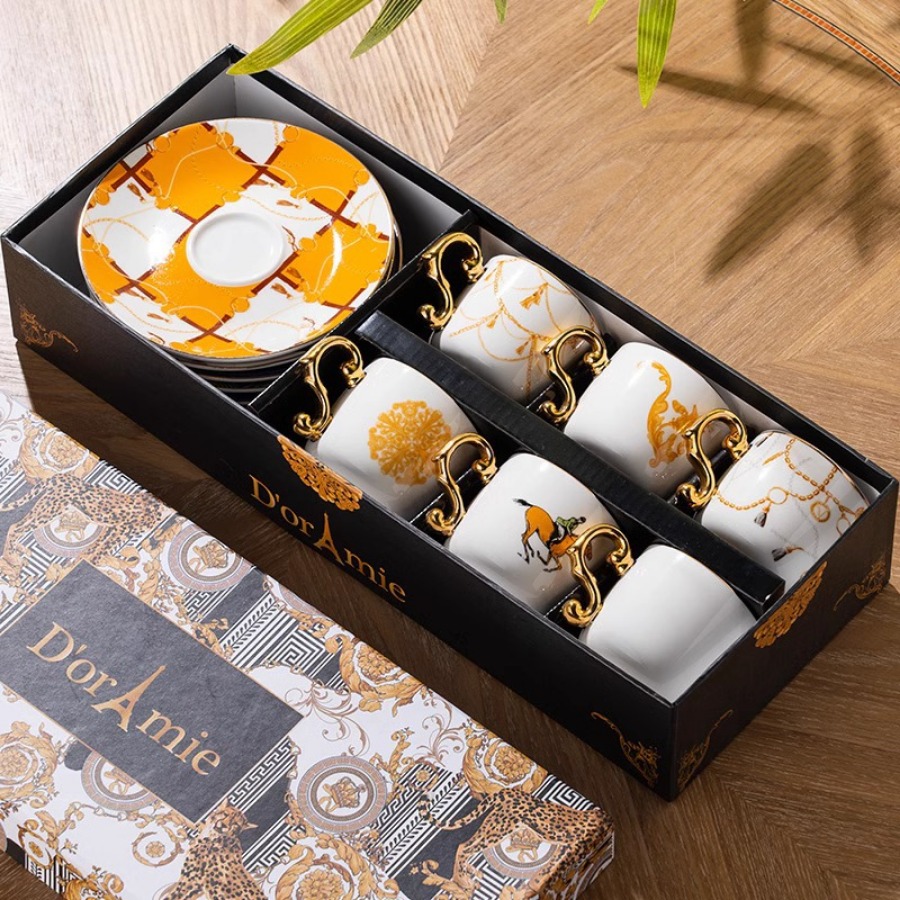 Vintage Luxury Bone China Coff - đánh giá và giá Coffee Tea Drawer Organizer