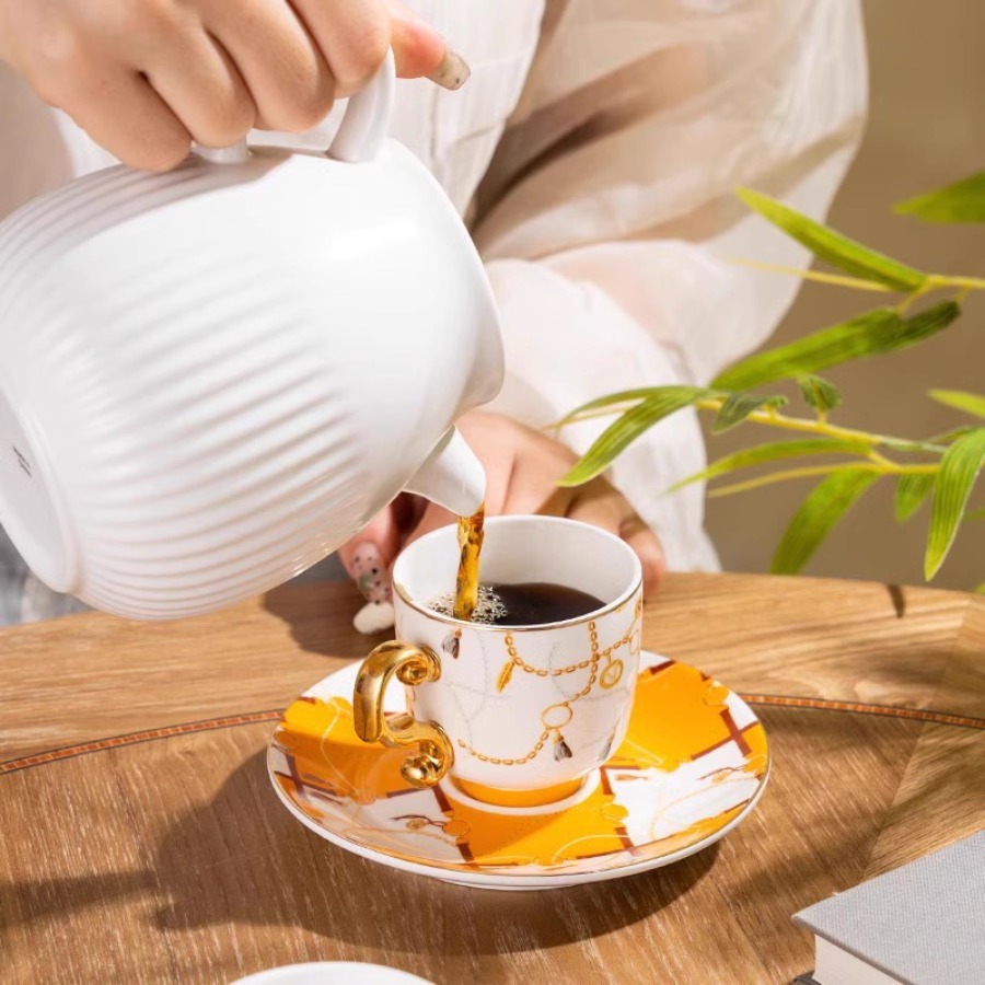 Vintage Luxury Bone China Coff - đánh giá và giá Coffee Tea Drawer Organizer