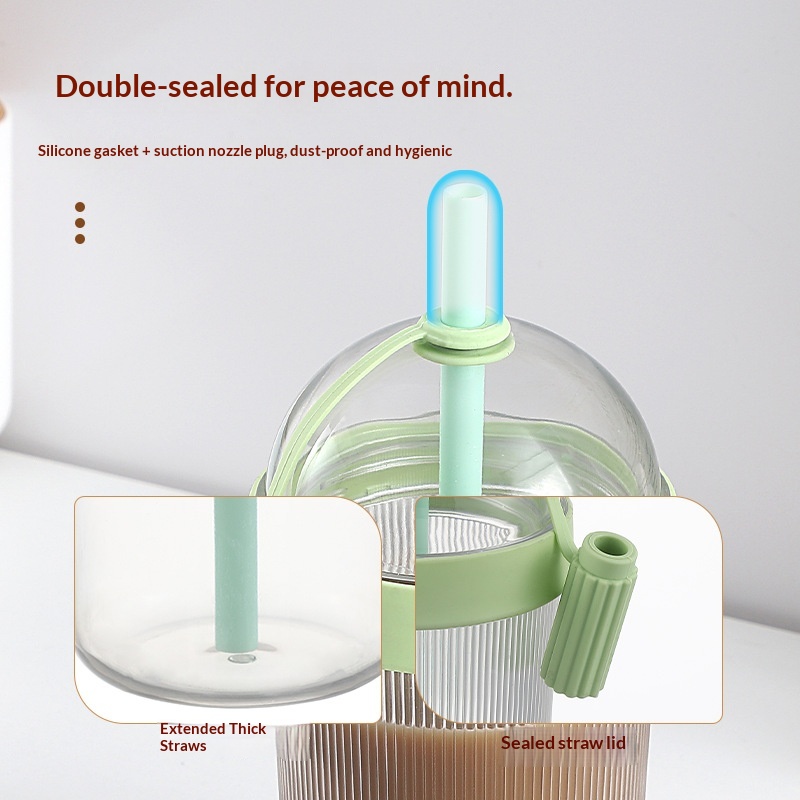 Portable Large-capacity Straw  - đánh giá và giá Coffee Jelly Tea