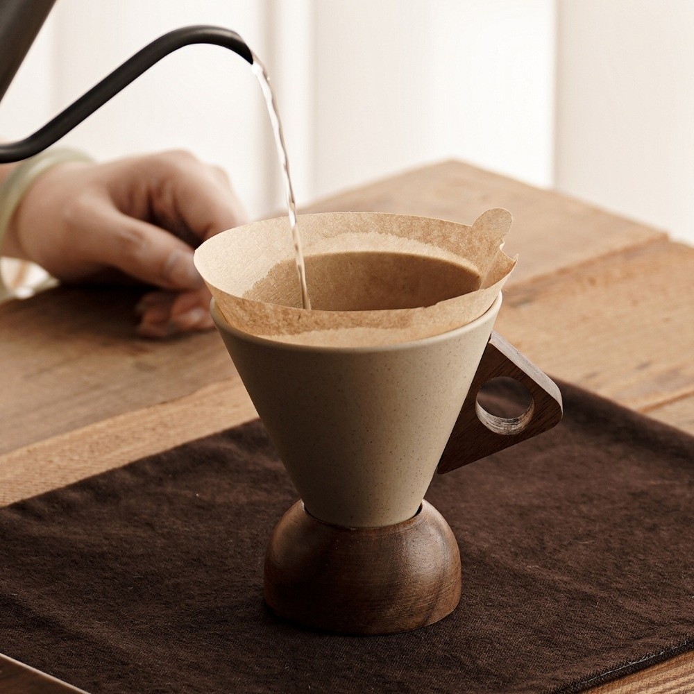 Coarse Ceramic Triangular Cone - đánh giá và giá Coffee Tea For Me