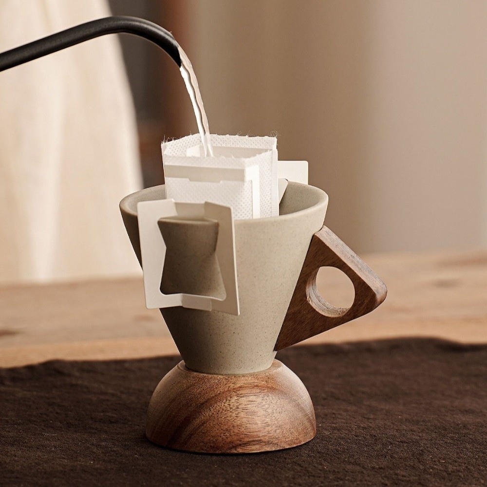 Coarse Ceramic Triangular Cone - đánh giá và giá Coffee Tea For Me